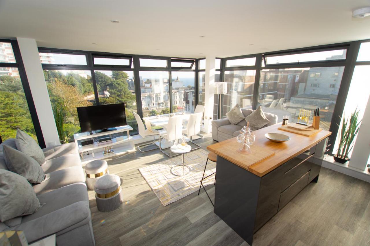 * Panoramic Penthouse With Sea & City Views ボーンマス エクステリア 写真